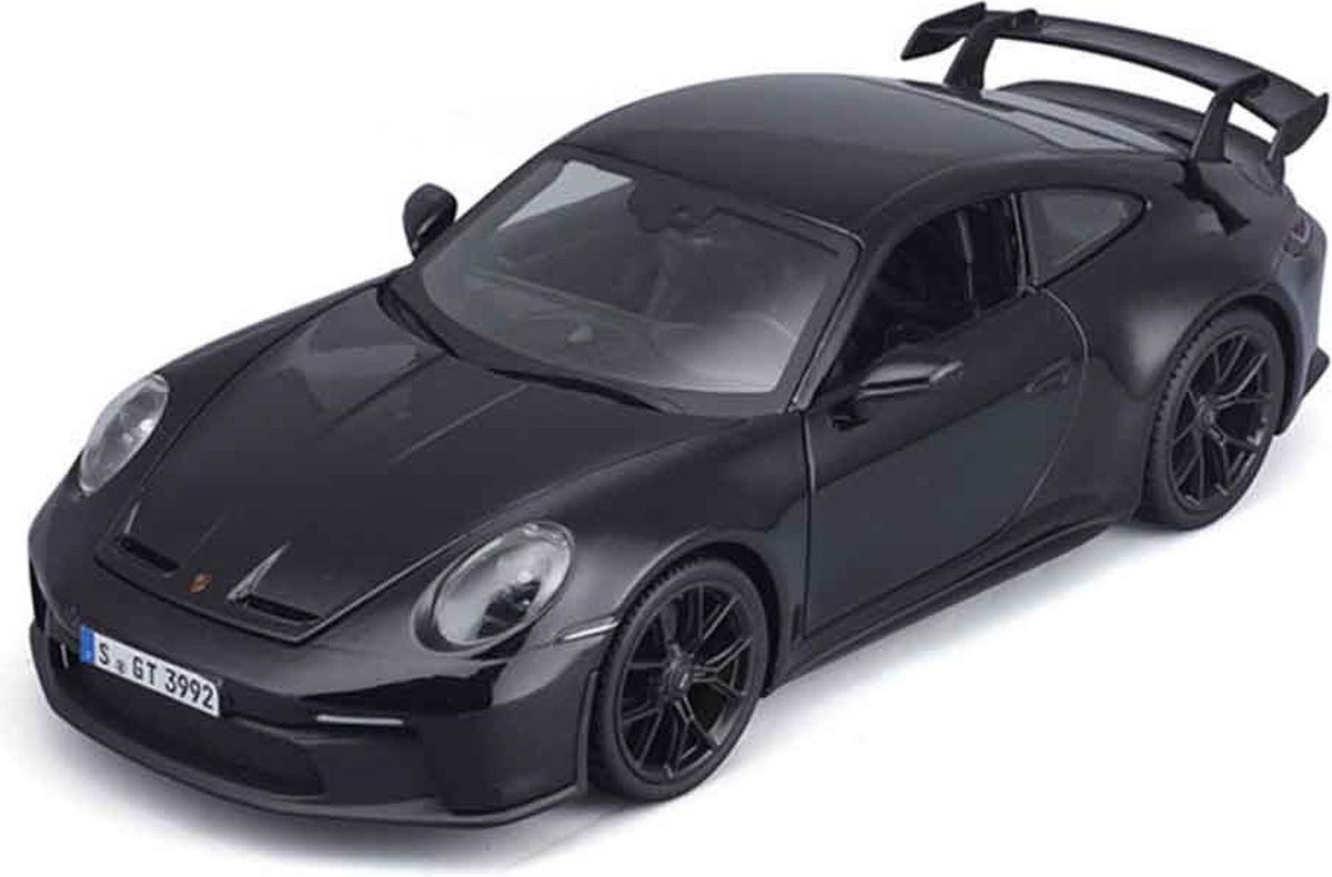 Porsche 911 GT3 2022 (Zwart) (24 cm) 1/18 Maisto [Modelauto - Schaalmodel - Miniatuurauto]